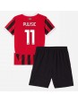 AC Milan Christian Pulisic #11 Heimtrikotsatz für Kinder 2024-25 Kurzarm (+ Kurze Hosen)